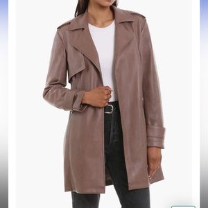 Long Brown Leather Jacket